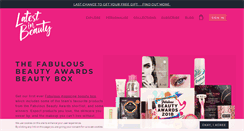 Desktop Screenshot of latestinbeauty.com