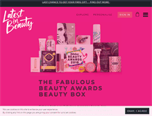 Tablet Screenshot of latestinbeauty.com